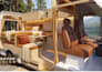 custom camper van layout and 3d rendering